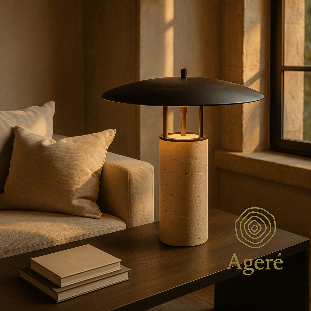 Tierra - Ageré
Tierra lamp styled in a soft linen interior setting