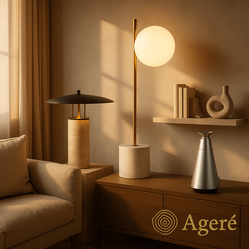 The Finishing Touch: How Table Lamps and Scent Elevate Your Living Space - Ageré