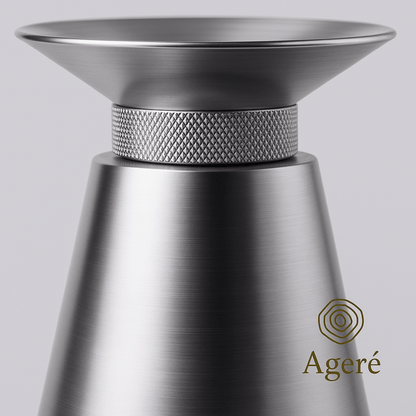 The Silent Bloom - AgeréPrecision - machined diffuser top — fine texture and sculptural finish of The Silent Bloom